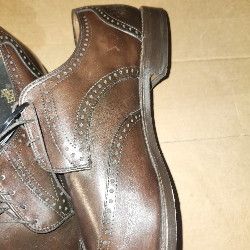 Allen edmonds 14d wingtip hilsdale no crease in vamp almost new - Picture 9 of 10